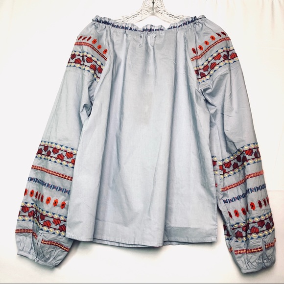 Coco Colette BoHo Embroidered Long Sleeve Top - Picture 5 of 8